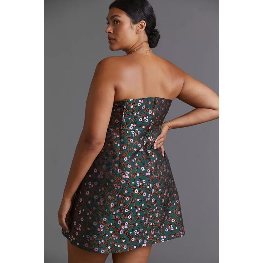Eva Franco Anthropologie Sweetheart Strapless Mini Party Dress - Picture 5 of 6